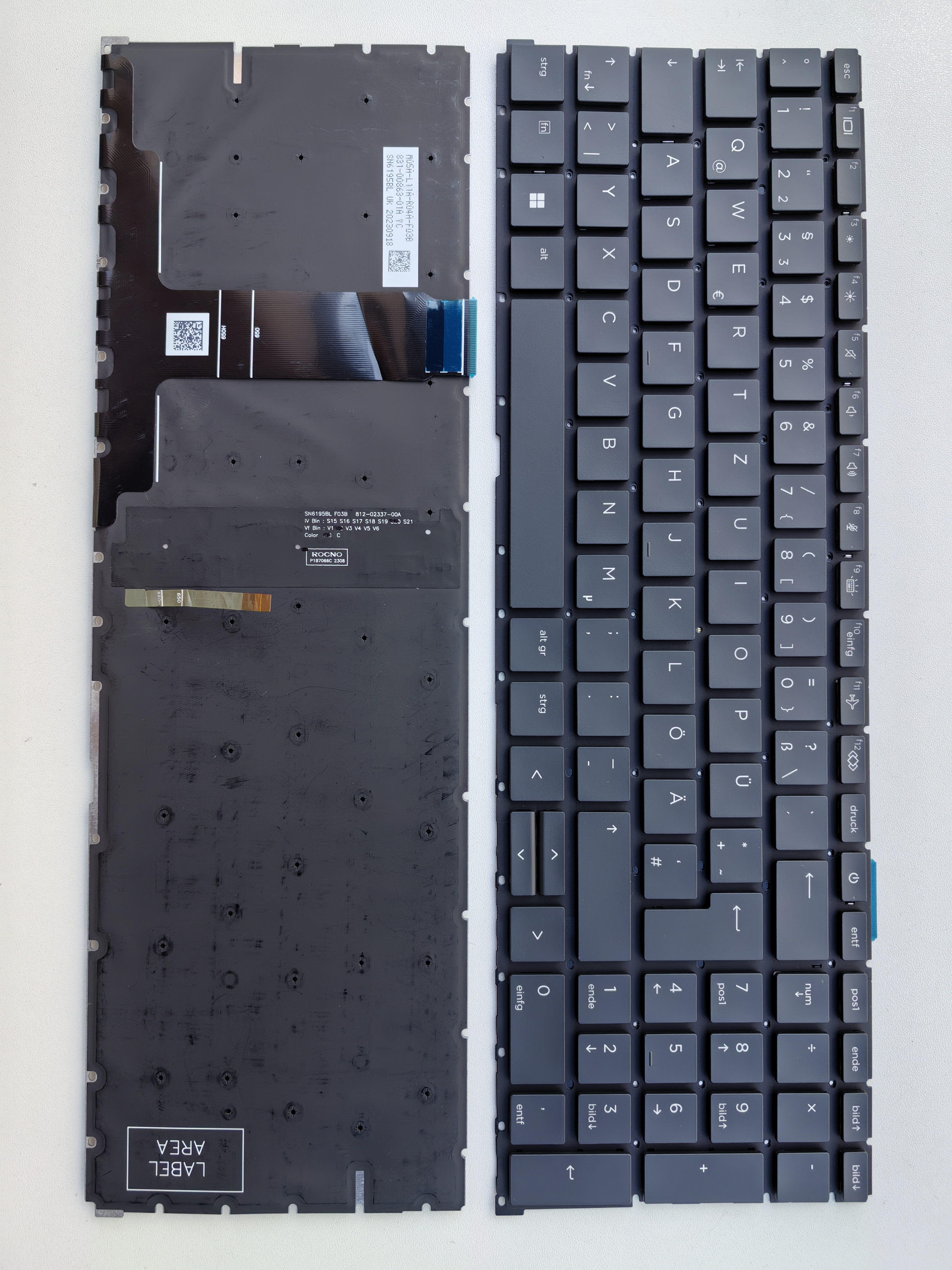 Picture of New Replacement Laptop Keyboard For HP 450G8/455G8/650G8/ZBook Firefly 15.6 inch G7 BLACK Backlit GR Layout